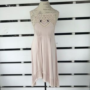 Free People boho taupe dress